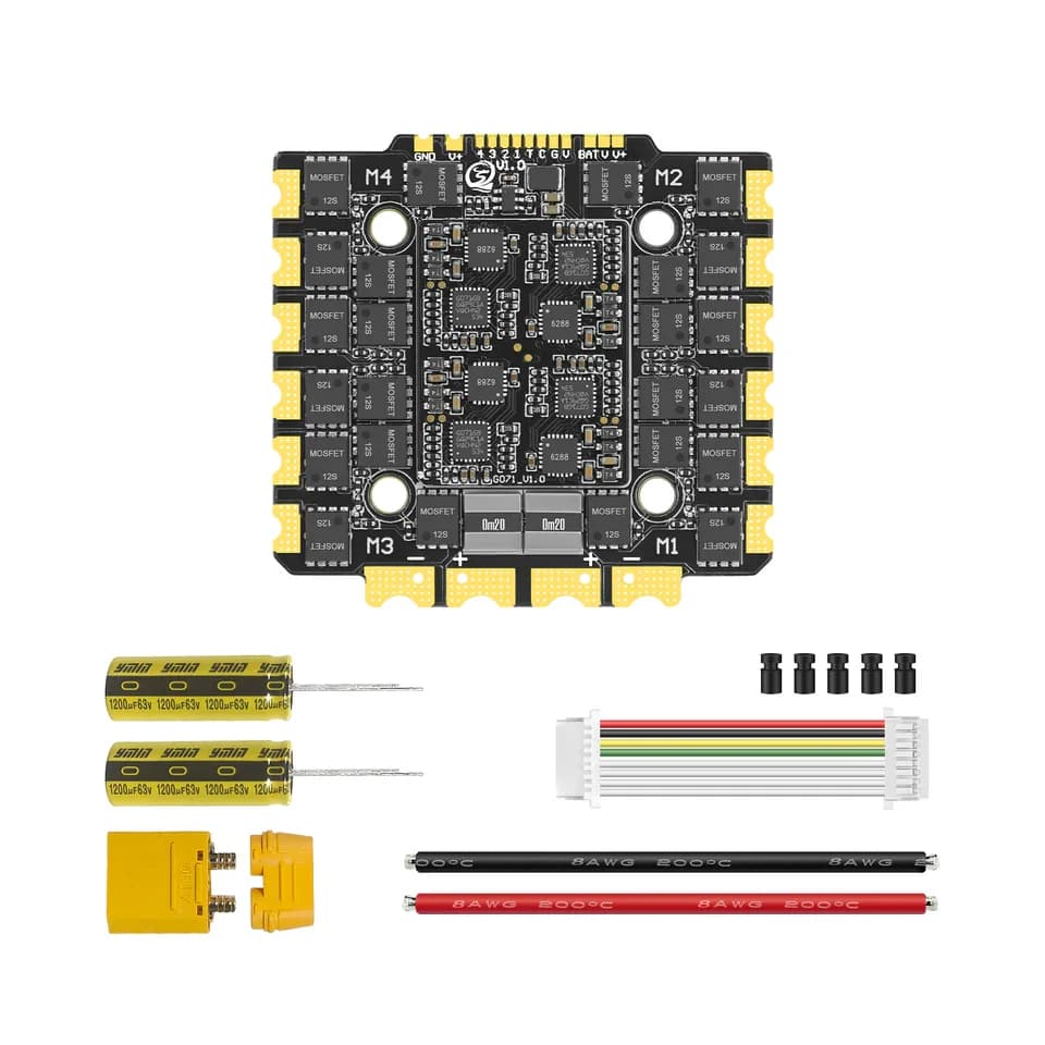 SEQURE E130 G2 4-12S 130A 4IN1 ESC AM32 for fpv drones 5