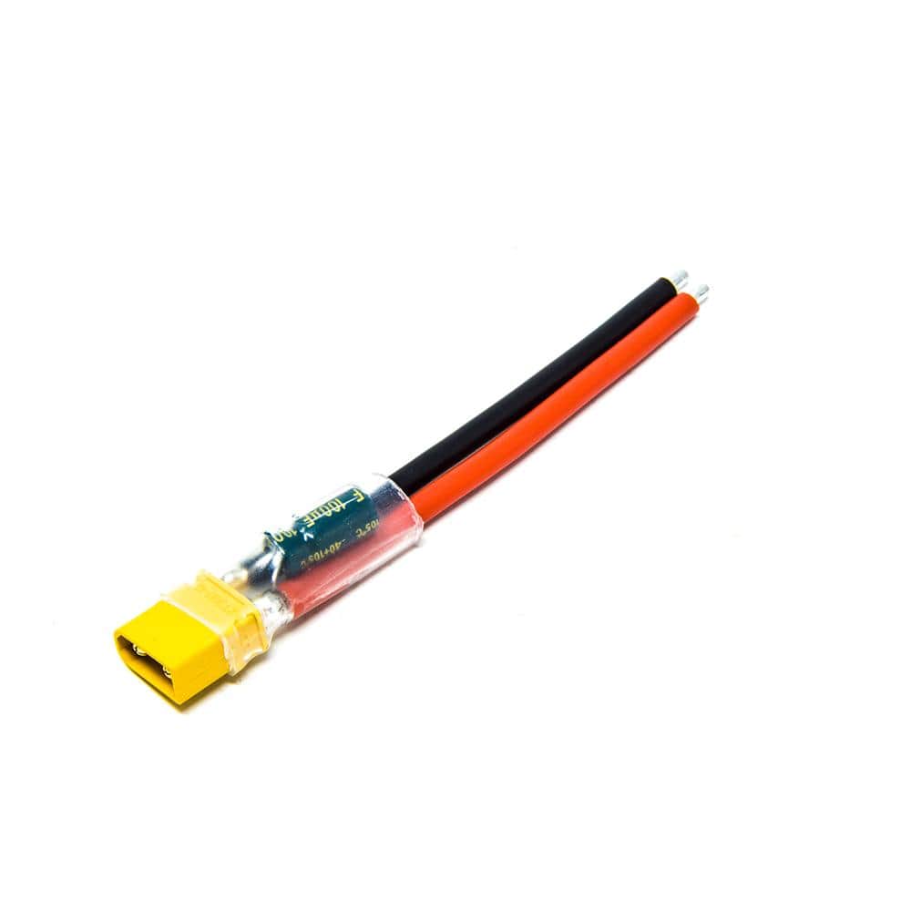 16AWG XT30 Pigtail w/ Capacitor for fpv drones