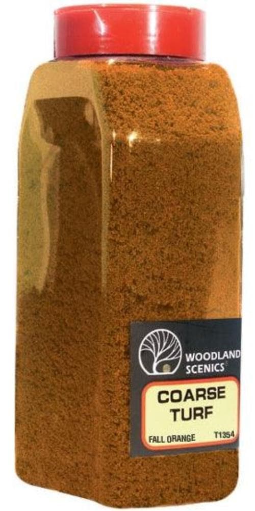 Woodland Scenics T1354 Turf Fine Coarse Fall Orange 32oz Train Scenery for fpv drones