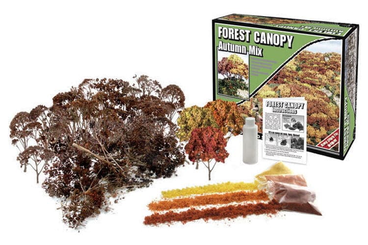 Woodland Scenics F1663 N/HO Forest Canopy Autumn Mix for fpv drones