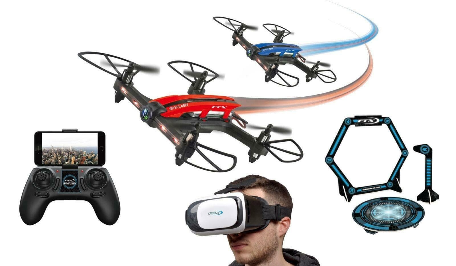 FTX Skyflash Racing Drone Set w/ Goggles and Gates for fpv drones