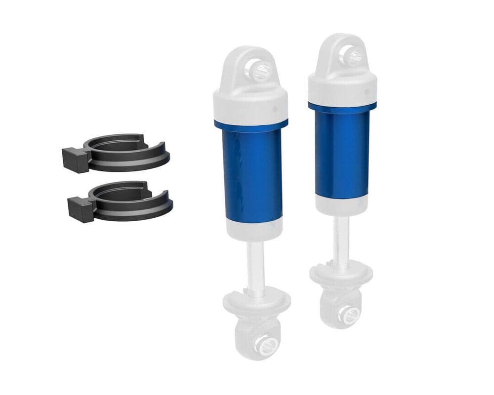 Traxxas 9763-BLUE TRX-4M Gray Aluminum GTM Shock Body TRX-4M (2) Blue for fpv drones