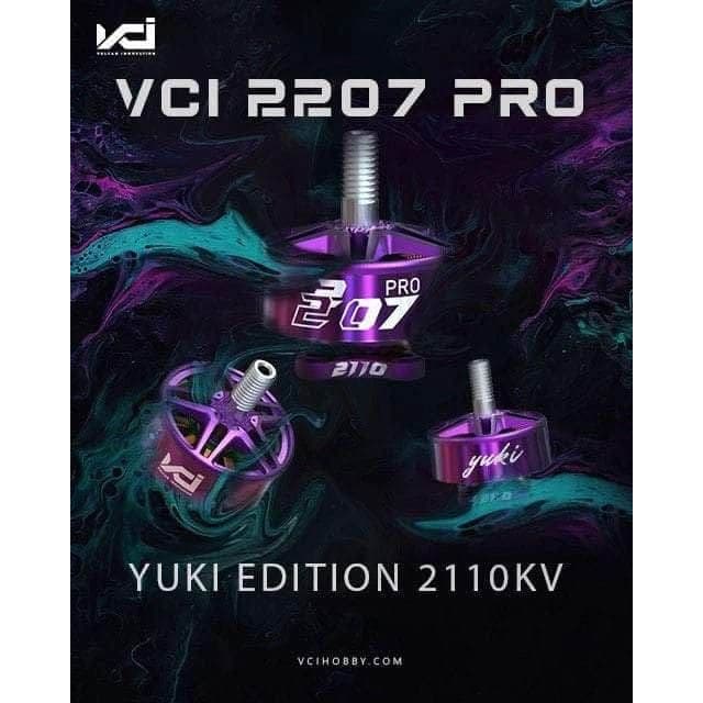 VCI PRO 2207 Drone Racing Motor - 2110Kv / Yuki for fpv drones 8