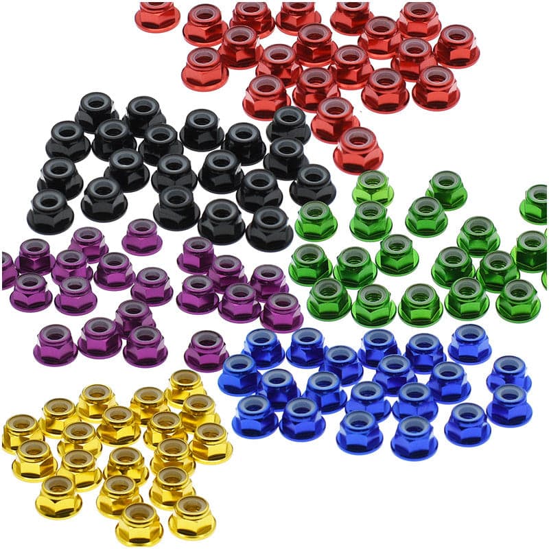 M5 Aluminum Tall CW Lock Nuts (Various Colours) for fpv drones 1