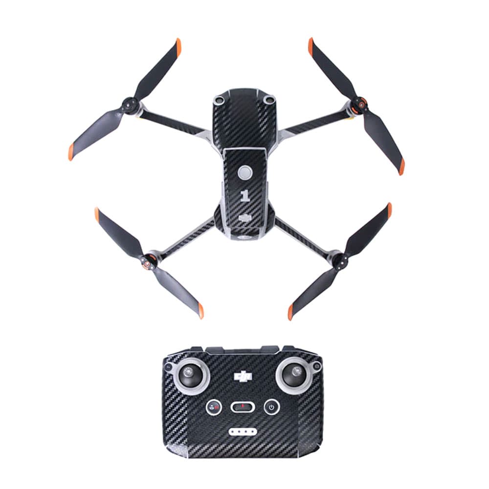 Protective Skin voor DJI AIR 2S - BLACK GRAIN for fpv drones