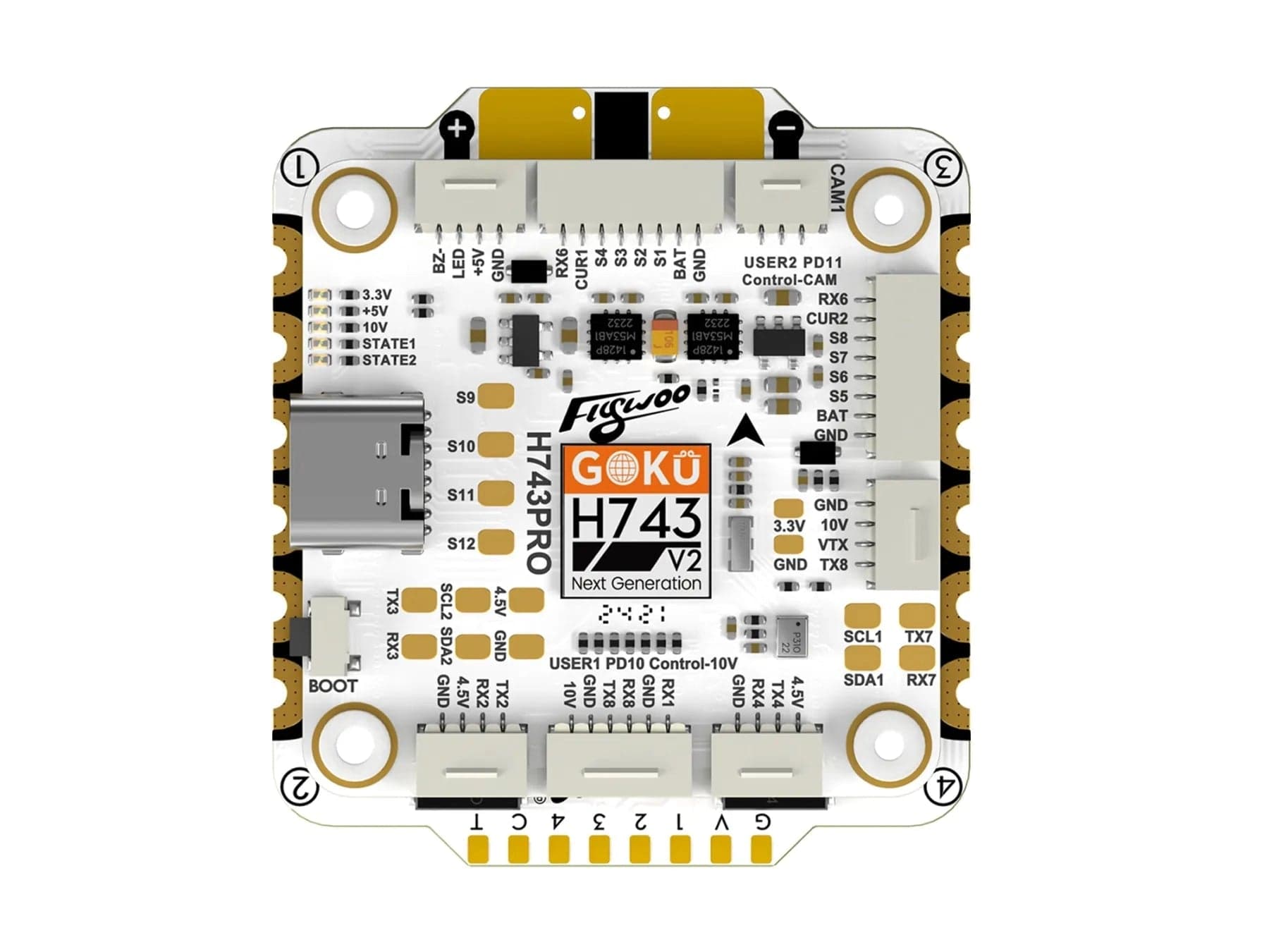 Flywoo Goku H743 Pro V2 55A 128K 30x30 AM32 Stack for fpv drones