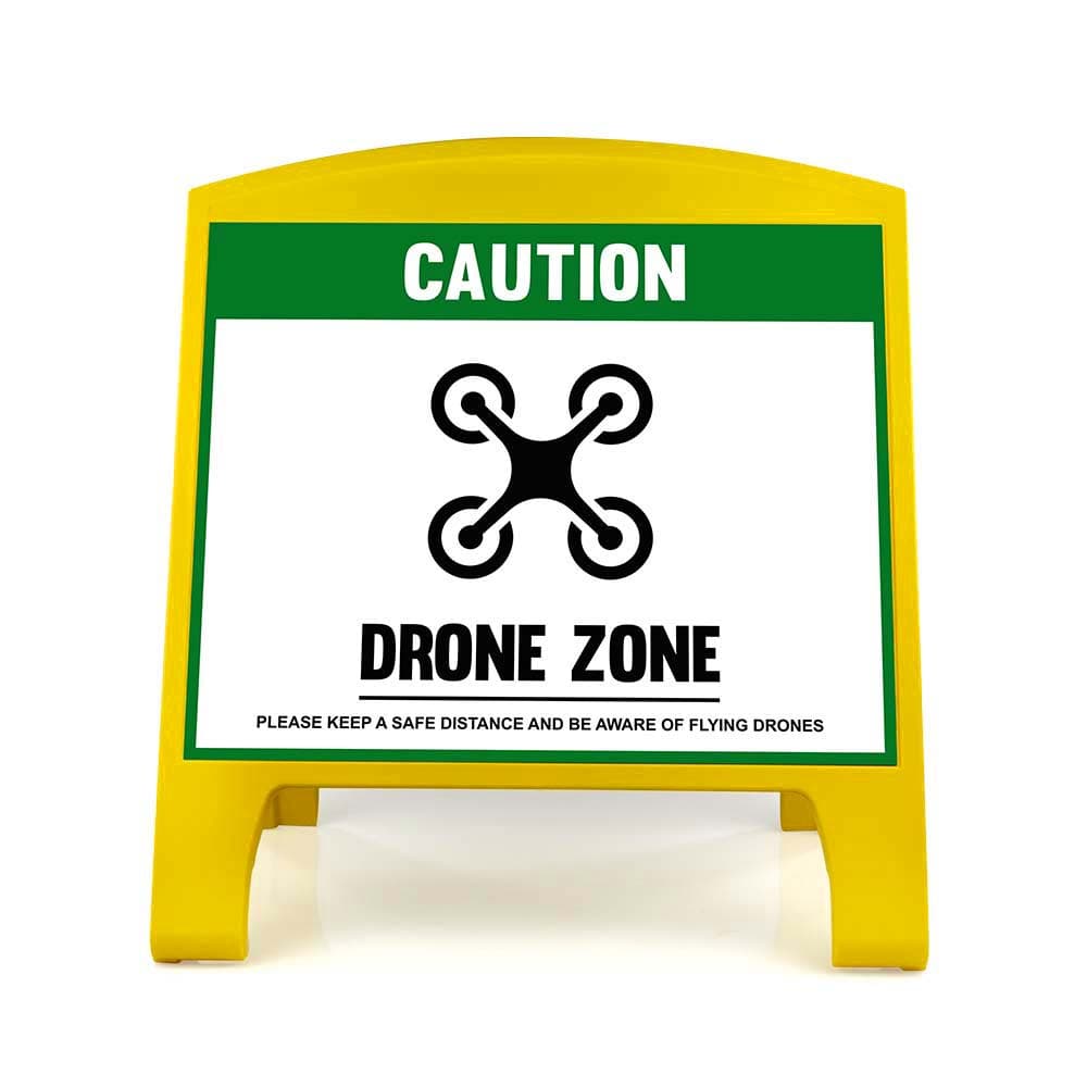 Warning Sign - Large - Drone Zone - English for fpv drones 4