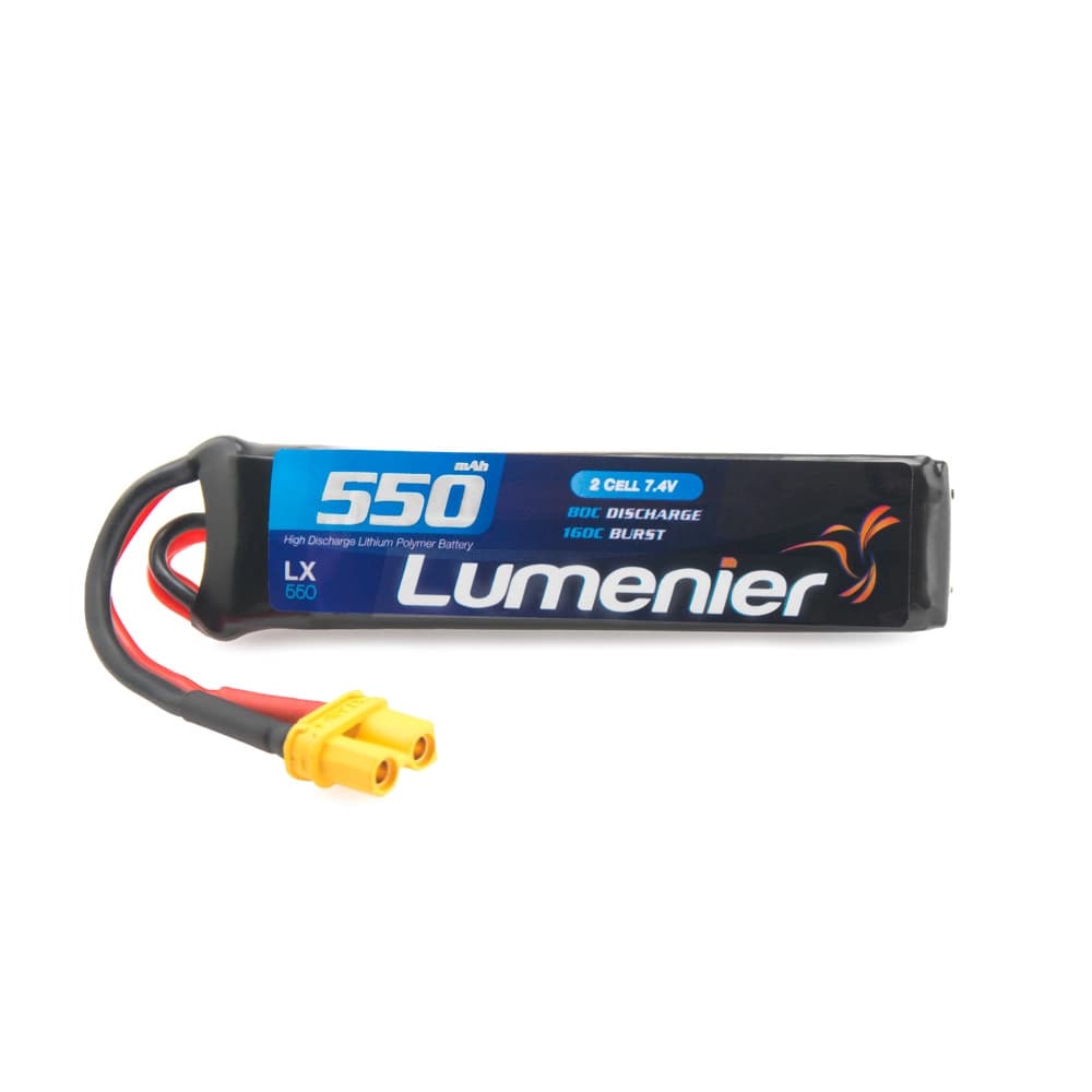 Lumenier 550mAh 2S 80c LiPo Battery (XT-30) - 5 Pack Bundle - 14.8 Volt (4 Cell) for fpv drones 2