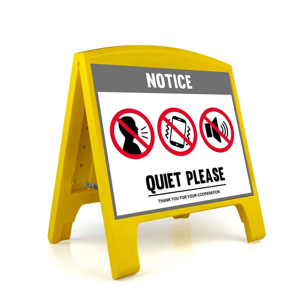 Warning Sign - Large - Quiet Please - English for fpv drones 5