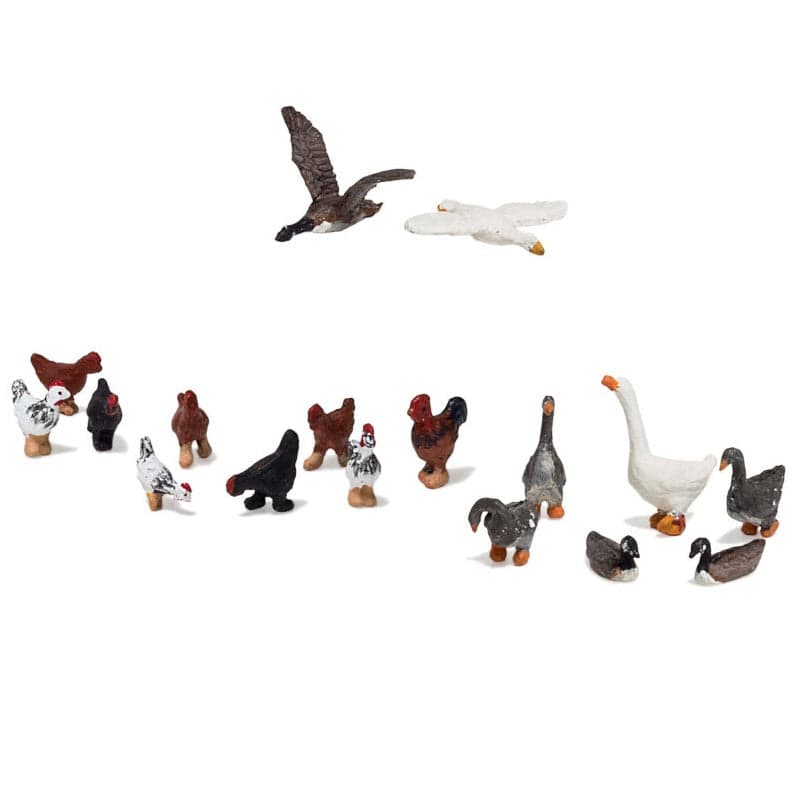 Woodland Scenics HO A1968 Geese and Chickens for fpv drones