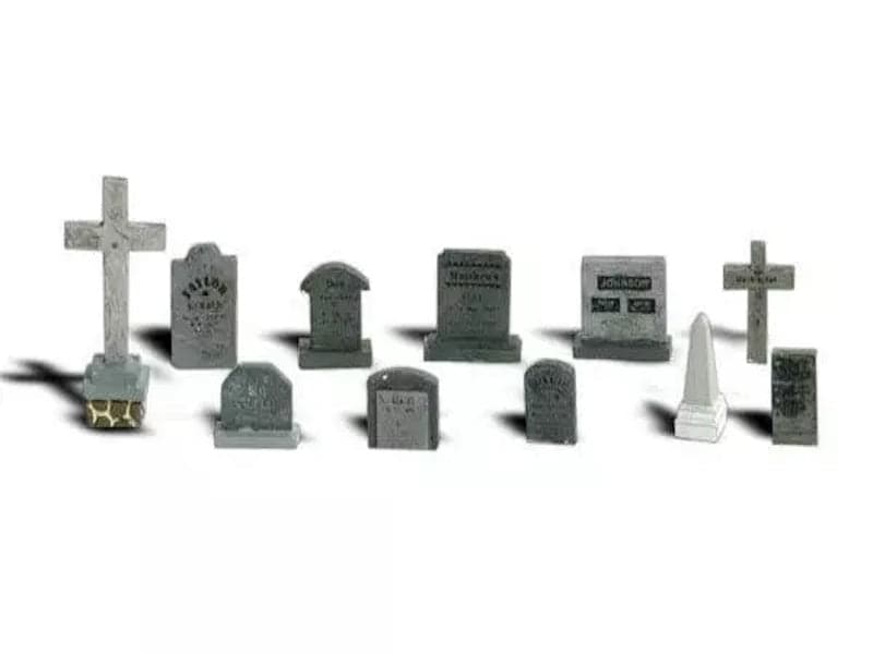Woodland Scenics A2726 O Train Figures Tombstones for fpv drones