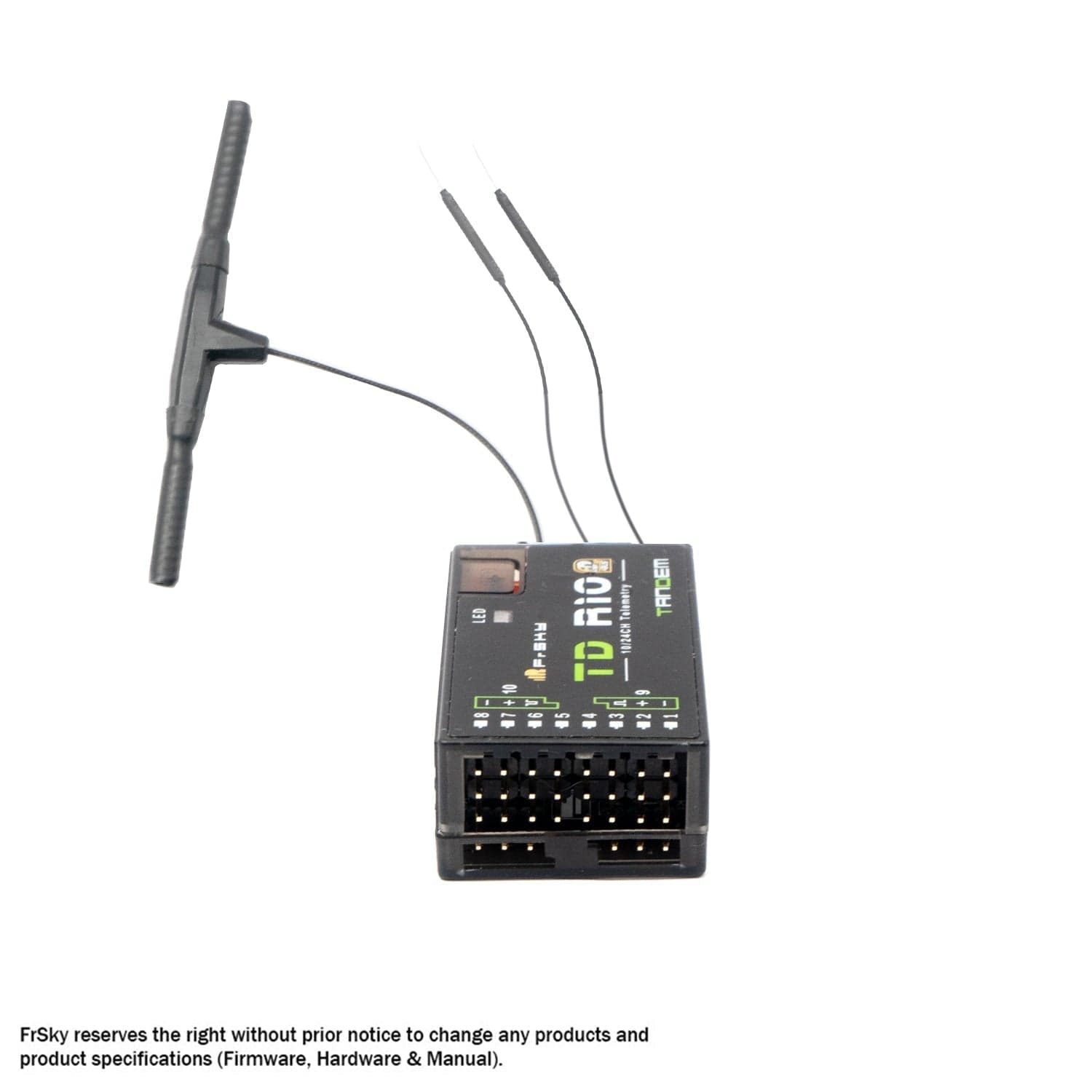FrSky 2.4G 900M Tandem Dual-Band Receiver TD R10 Receiver with 10 Channel Ports for fpv drones 2