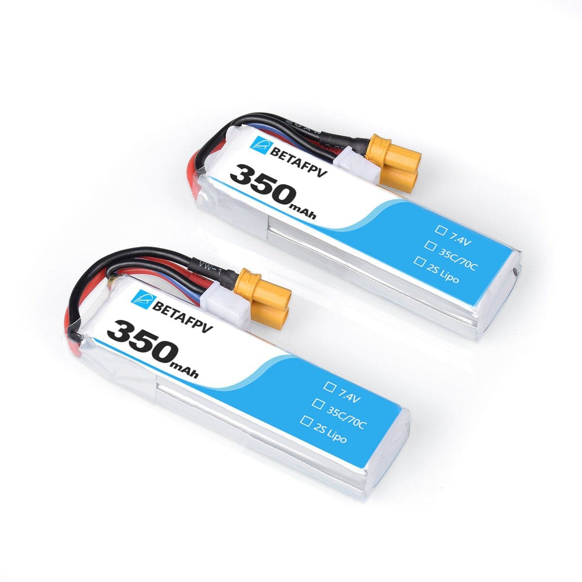 BetaFPV 2S 350mAh 35C (2-pack) for fpv drones