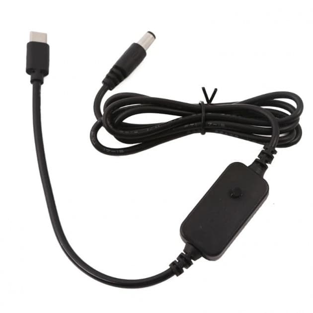 USB-C -> DC5.5mm/2.1mm power cable for fpv drones