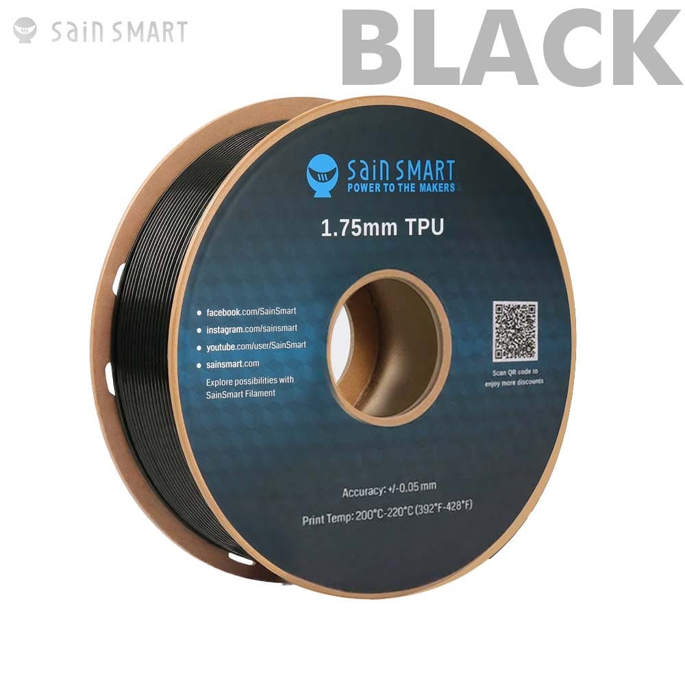 SainSmart TPU Filament for FPV - 1.75mm 1KG - ZWART