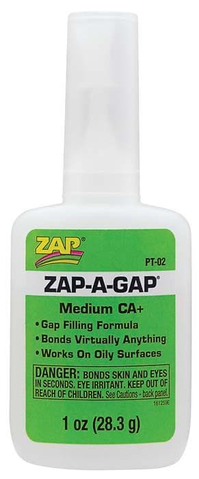 Zap PT02 Adhesives Zap-A-Gap CA+ Glue 1 oz for fpv drones