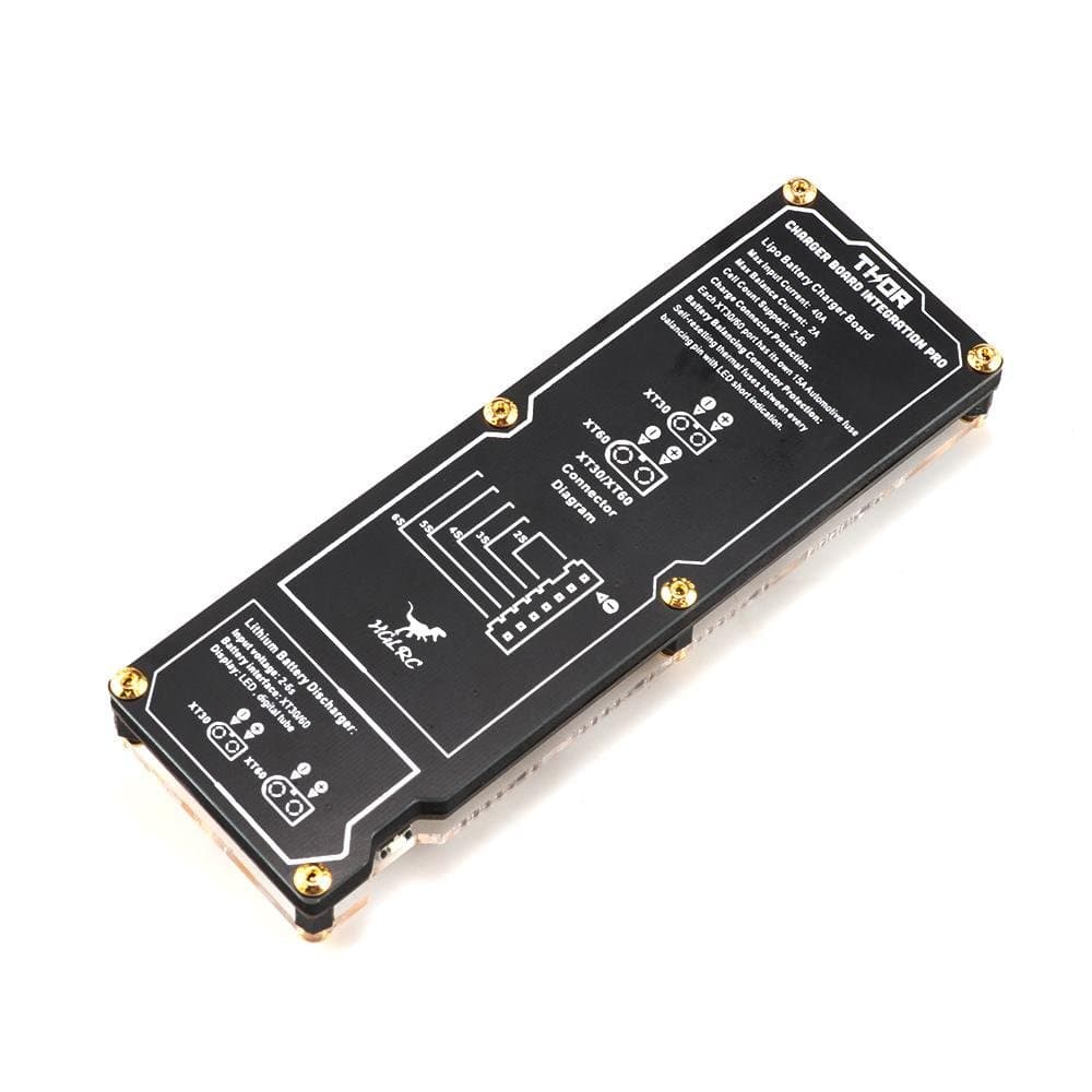 HGLRC Thor Lipo Battery Balance Charger Board Pro 40A XT60 XT30 Plug 2-6S Integrated with Lipo Discharger for IMAX B6 ISDT Q6 Nano HOTA D6 Pro P6 for fpv drones 3
