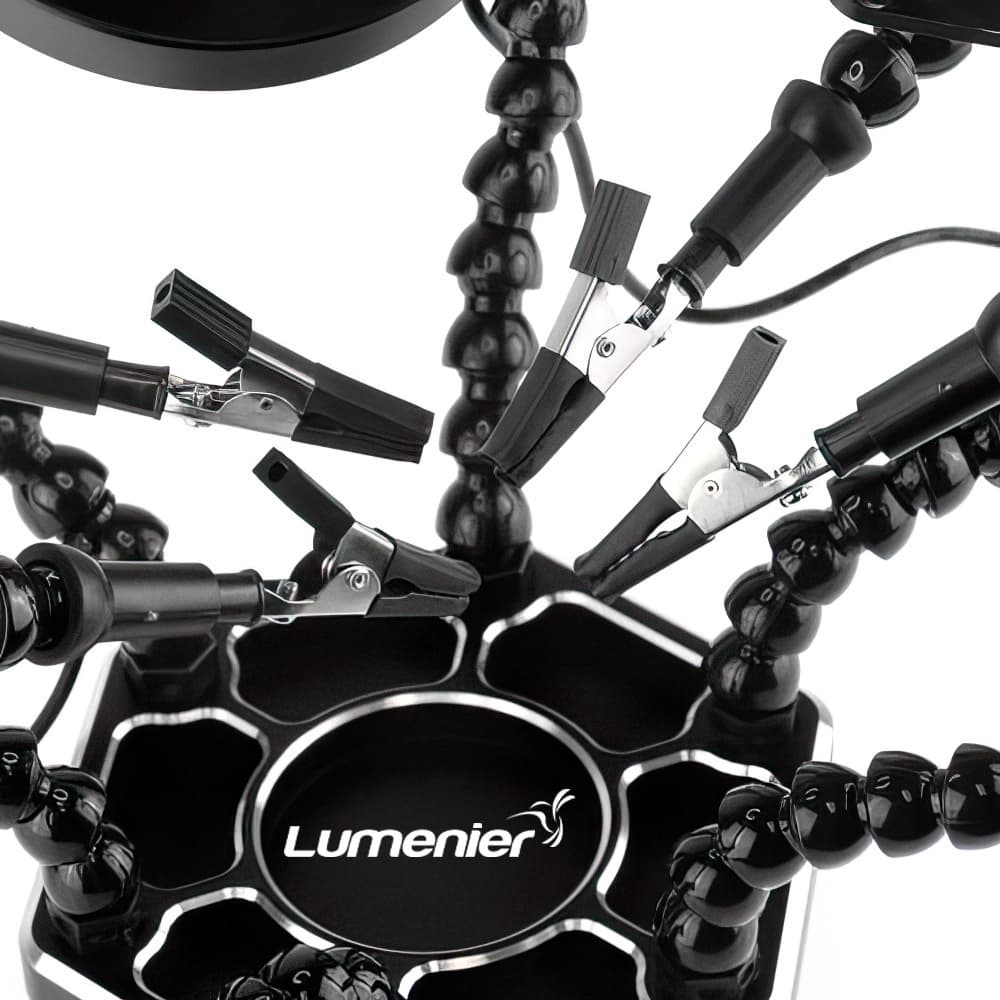 Lumenier Helping Hands V2 w/ USB Fan, LED Light, and Magnifier - 7.5 - Black for fpv drones 5