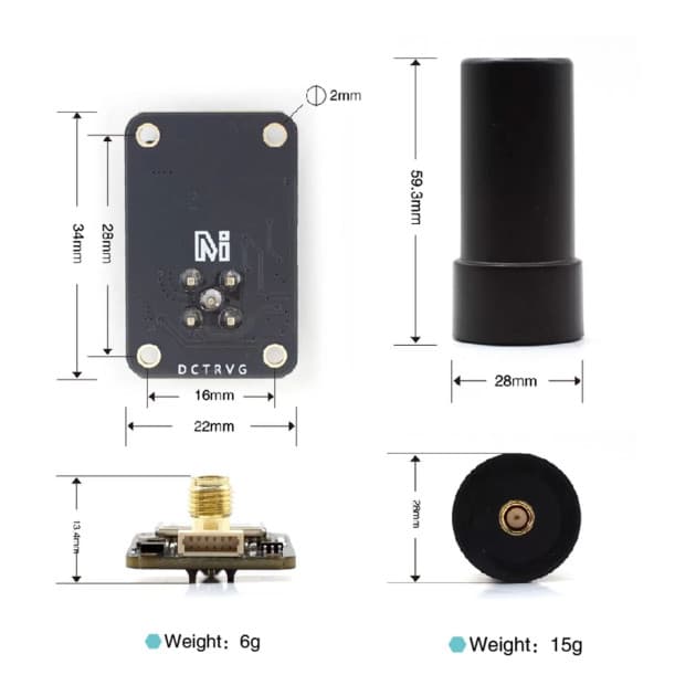 MicoAir MG-F10 L1+L5 Dual band GPS with compass for fpv drones 6