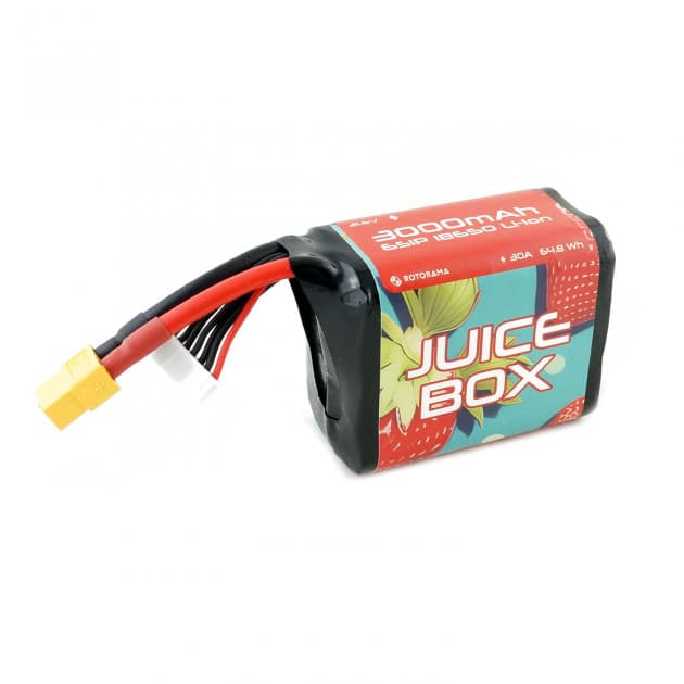 Rotorama Juicebox 18650 3000mAh 6S1P 30A Liion battery for fpv drones 1