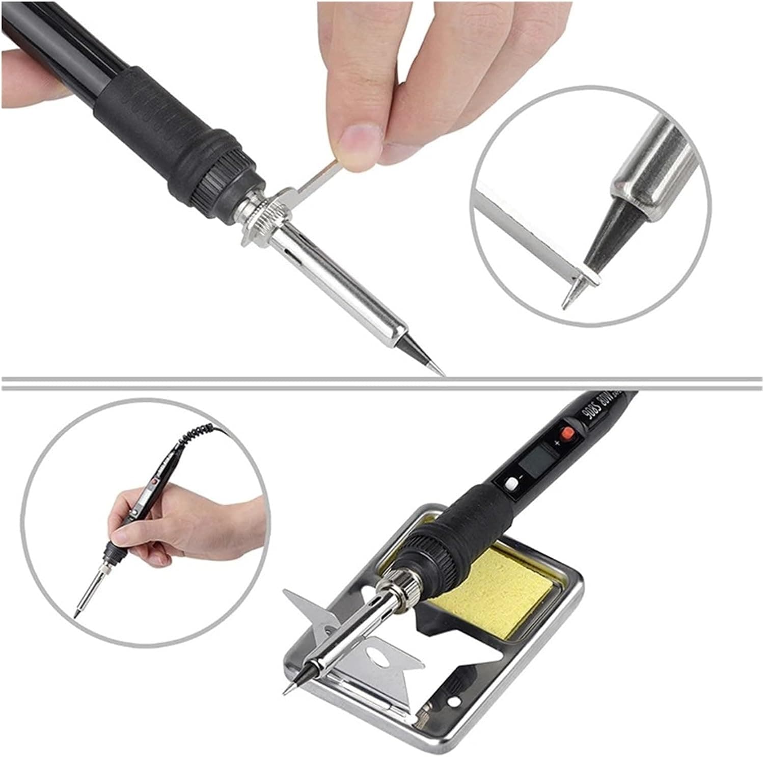 UMT 80W Soldering Iron Kit with M900 Compatible Tips for fpv drones 3