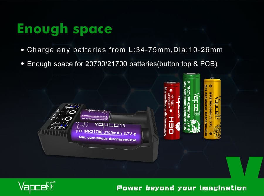Vapcell U2 Cylincrical Li-ion/Ni-Mh/Ni-Cd battery charger for fpv drones 6