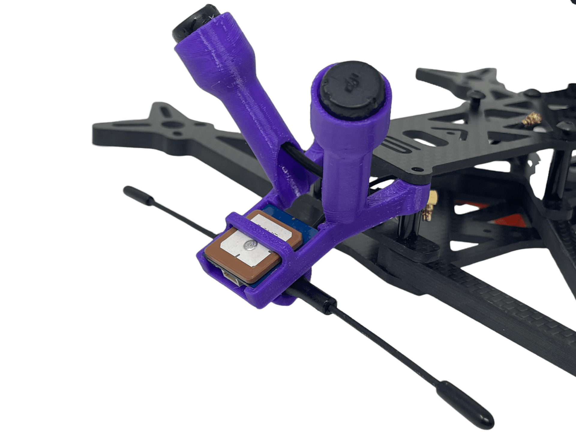 HGLRC M80 PRO GPS Module & DJI Dual Stock Antenna Standoff Mount (Immortal-T Option) for fpv drones 4