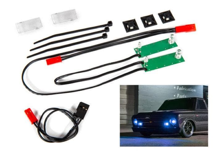 Traxxas 9496X Led Light Set Front Complete (Blue) Drag Slash for fpv drones