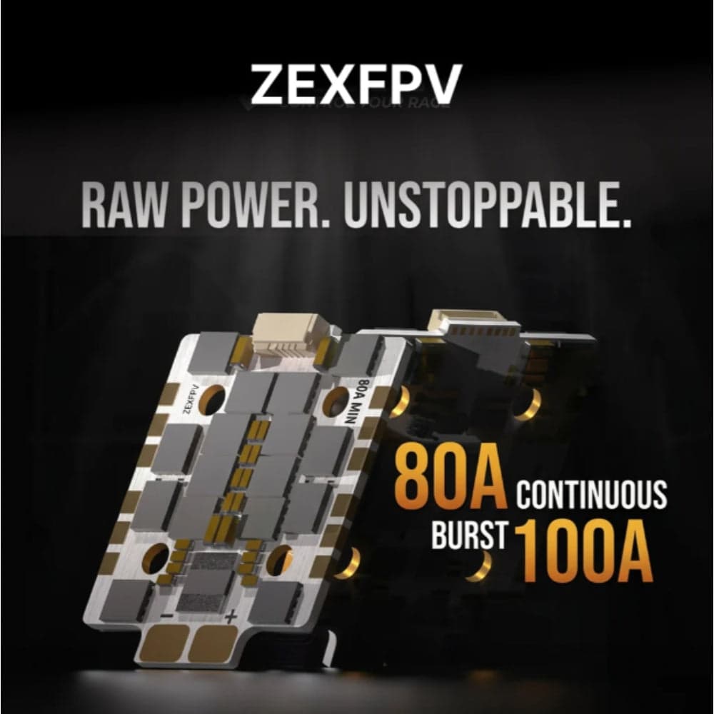 ZEXFPV BOREY F4 AM32 80A 3-8S 4in1 ESC - 20x20mm for fpv drones 3