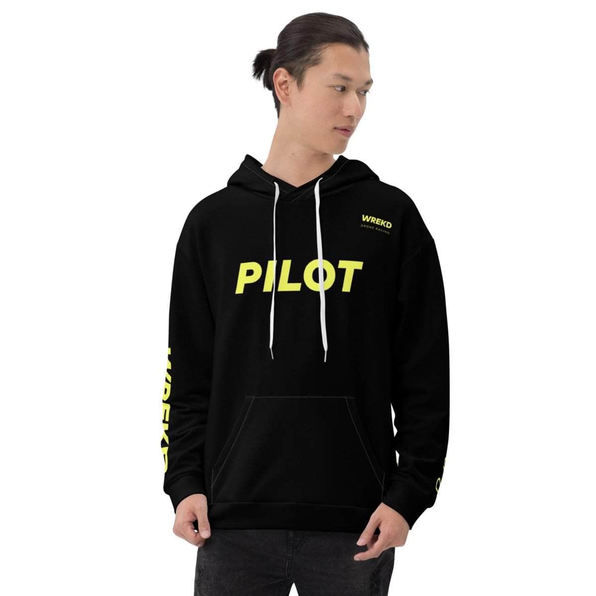 WREKD Drone Racing Unisex Hoodie - Black for fpv drones 1