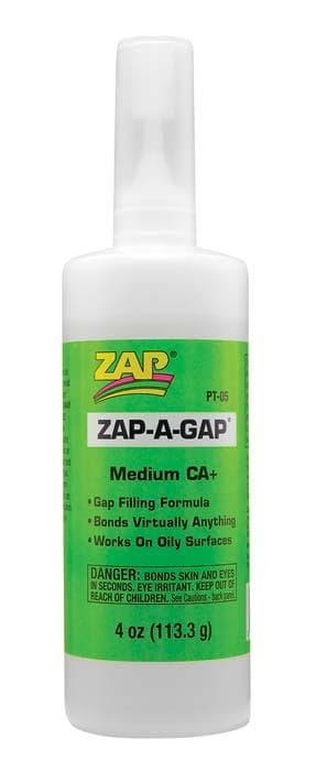 Zap PT05 Adhesives Zap-A-Gap CA+ Glue 4 oz for fpv drones