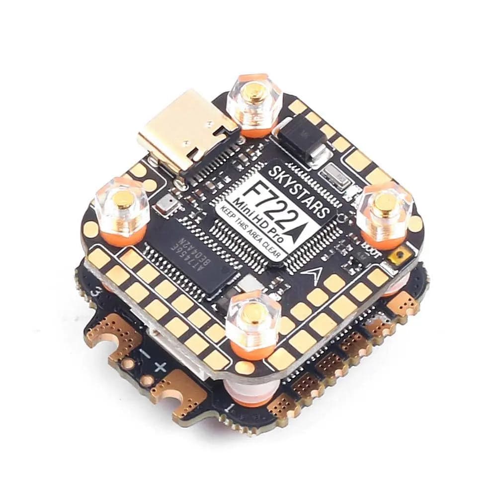 Skystars Fly Stack - F722 Mini HD Pro Flight Controller + KM35 PRO 35A BLHeli_32 3-6S 4-in-1 ESC - 20x20 for fpv drones