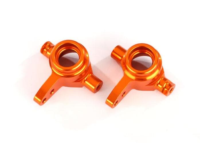 Traxxas Steering Blocks 6061-T6 Aluminum (Orange-anodized) Left & Right Slash 4X4 for fpv drones