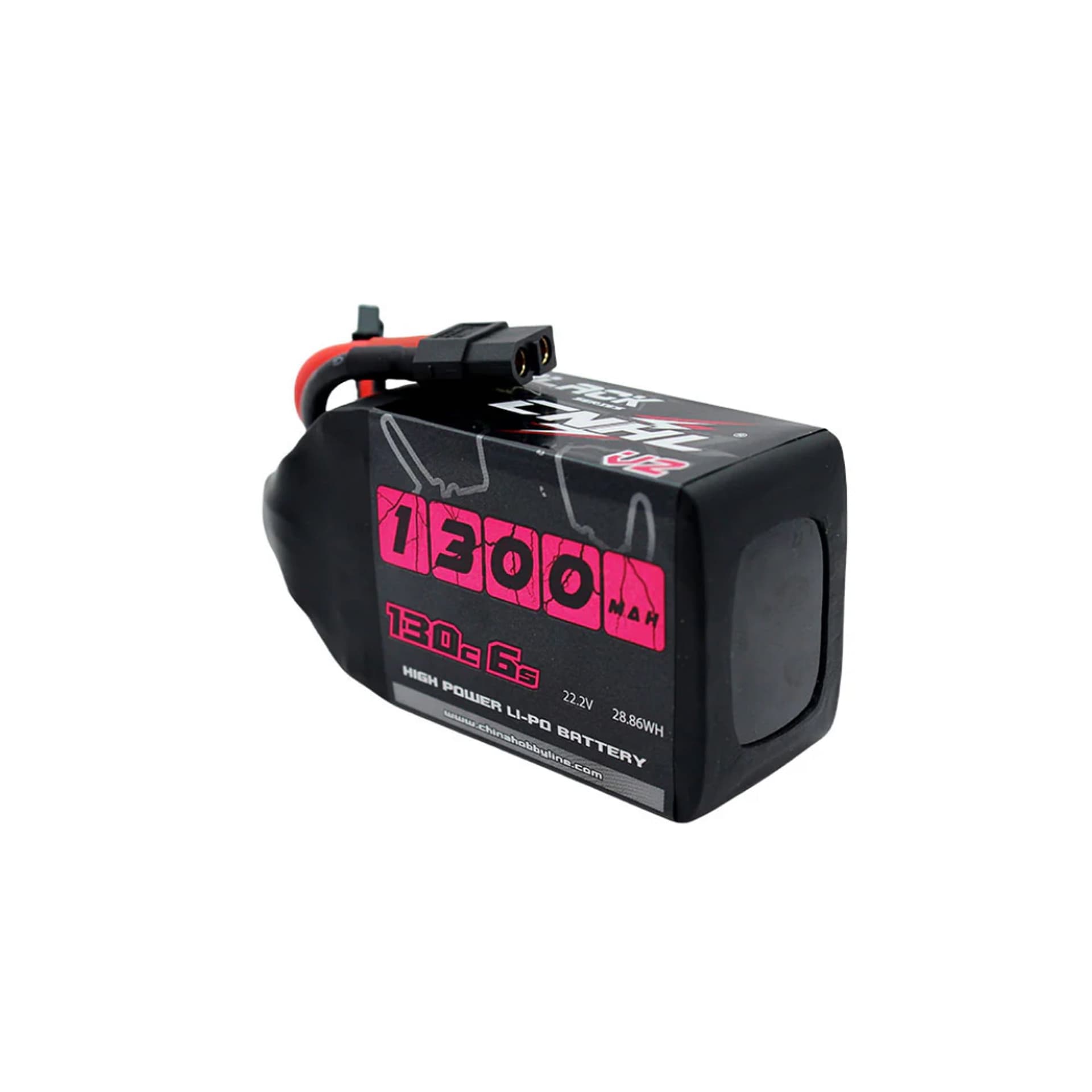 CNHL Black Series V2.0 1300mAh 22.2V 6S 130C Lipo Battery with XT60 [DG] for fpv drones 2
