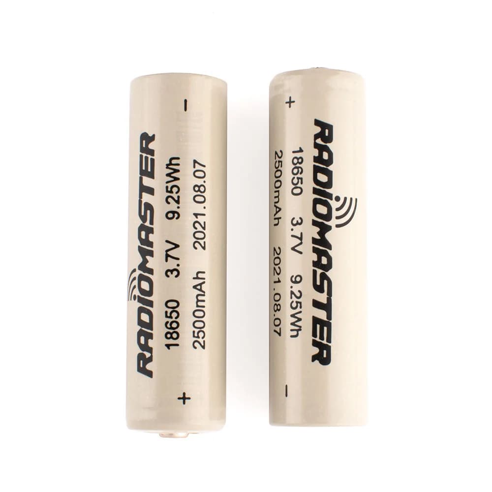 Radiomaster 18650 2500mAh Li-Ion Battery Cell 3.7V (2pc) for fpv drones 1