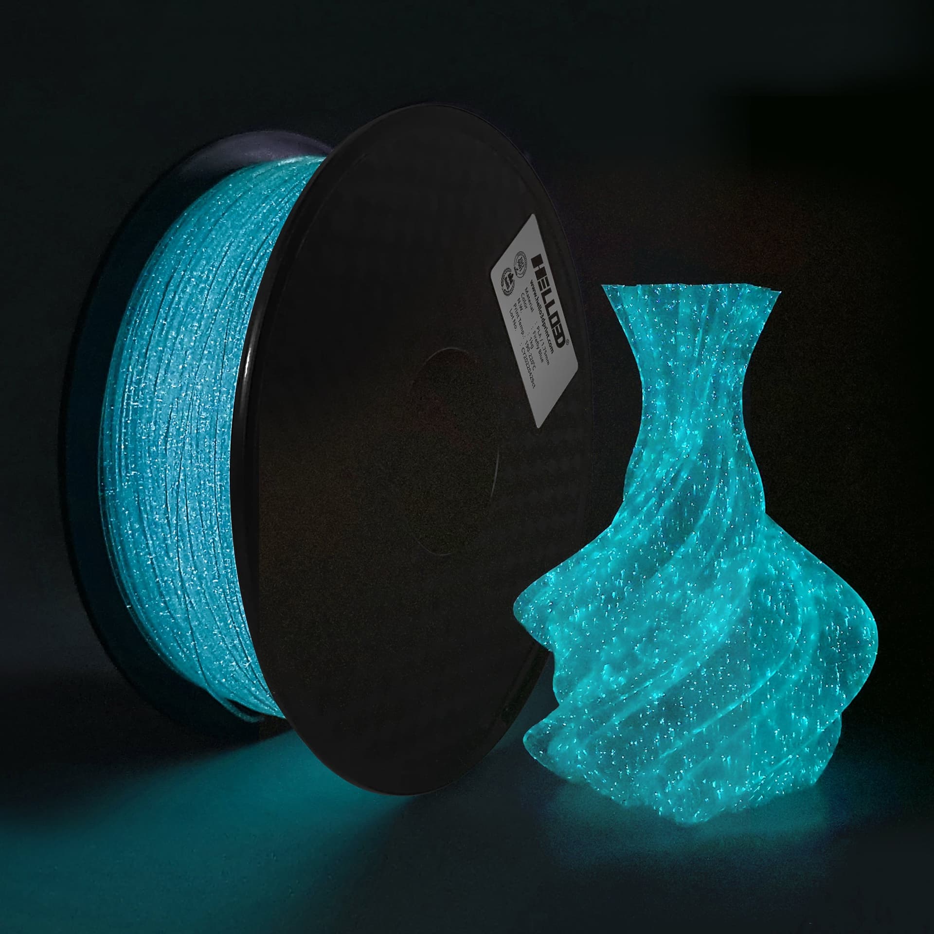 Phaser3D Luminous PLA Filament 1.75mm 1kg for fpv drones 7