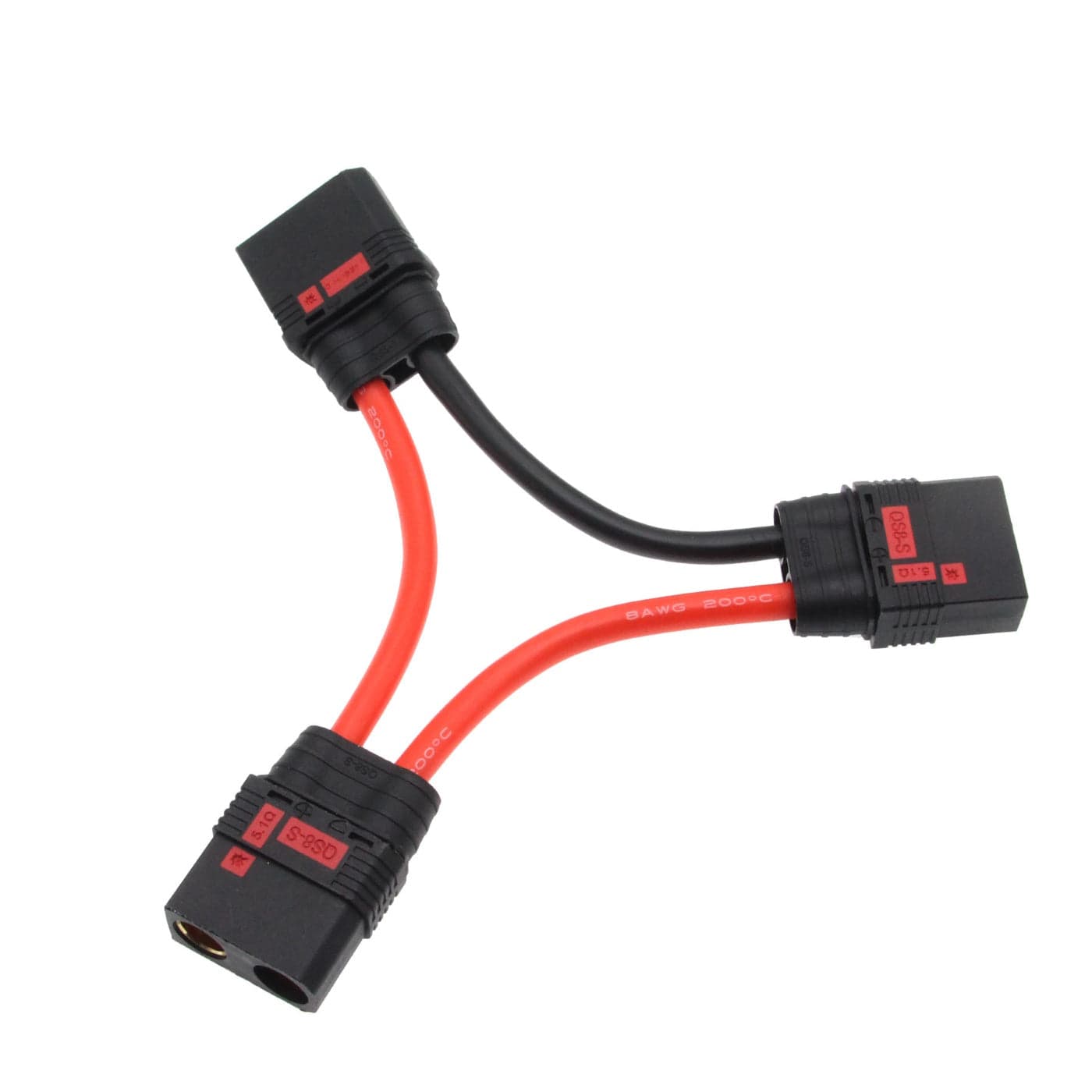 Powerhobby QS8 Male (2) to Female (1) Series Harness 8awg for fpv drones 1