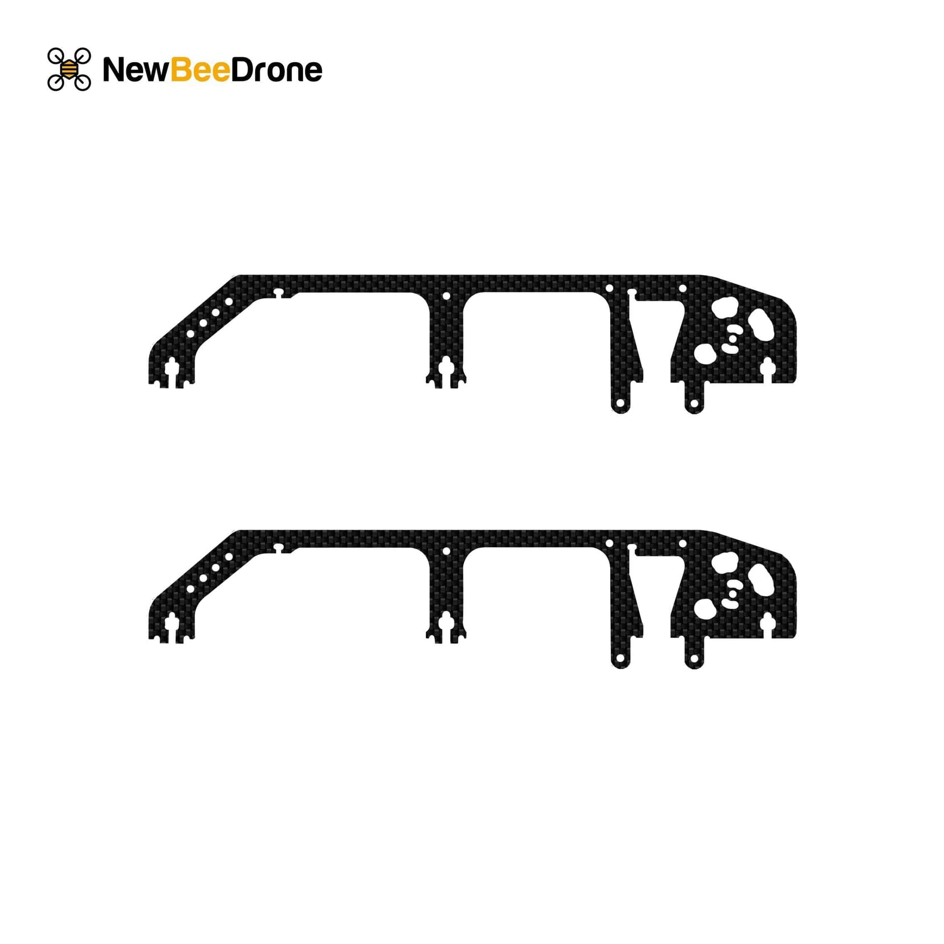NewBeeDrone CinemAh Carbon Fiber Frame Replacement Parts  - Main Plate, Side Plates, Motor Mounts, Etc. for fpv drones 1