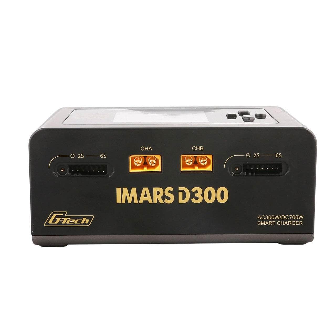 GensAce IMARS D300 G-Tech 300W/700W 1-6S 32A Dual Channel AC/DC Smart Charger - Black for fpv drones 5