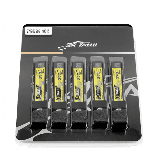 Tattu 270mAh 3.8V 95C 1S1P HV Lipo Battery Pack BT2.0 (5PCS) for fpv drones