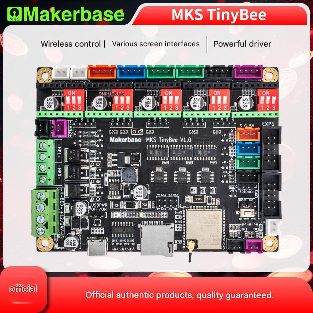 Makerbase MKS TinyBee 3D Printed Motherboard ESP32 WIFI MINI12864 for fpv drones 5
