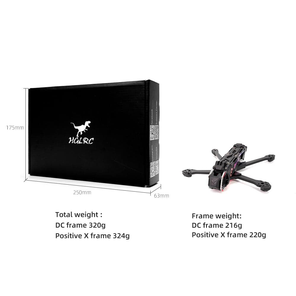 HGLRC Nblade MAX 5 inch Ture X / DC Freestyle Cinematic FPV Frame for fpv drones 6
