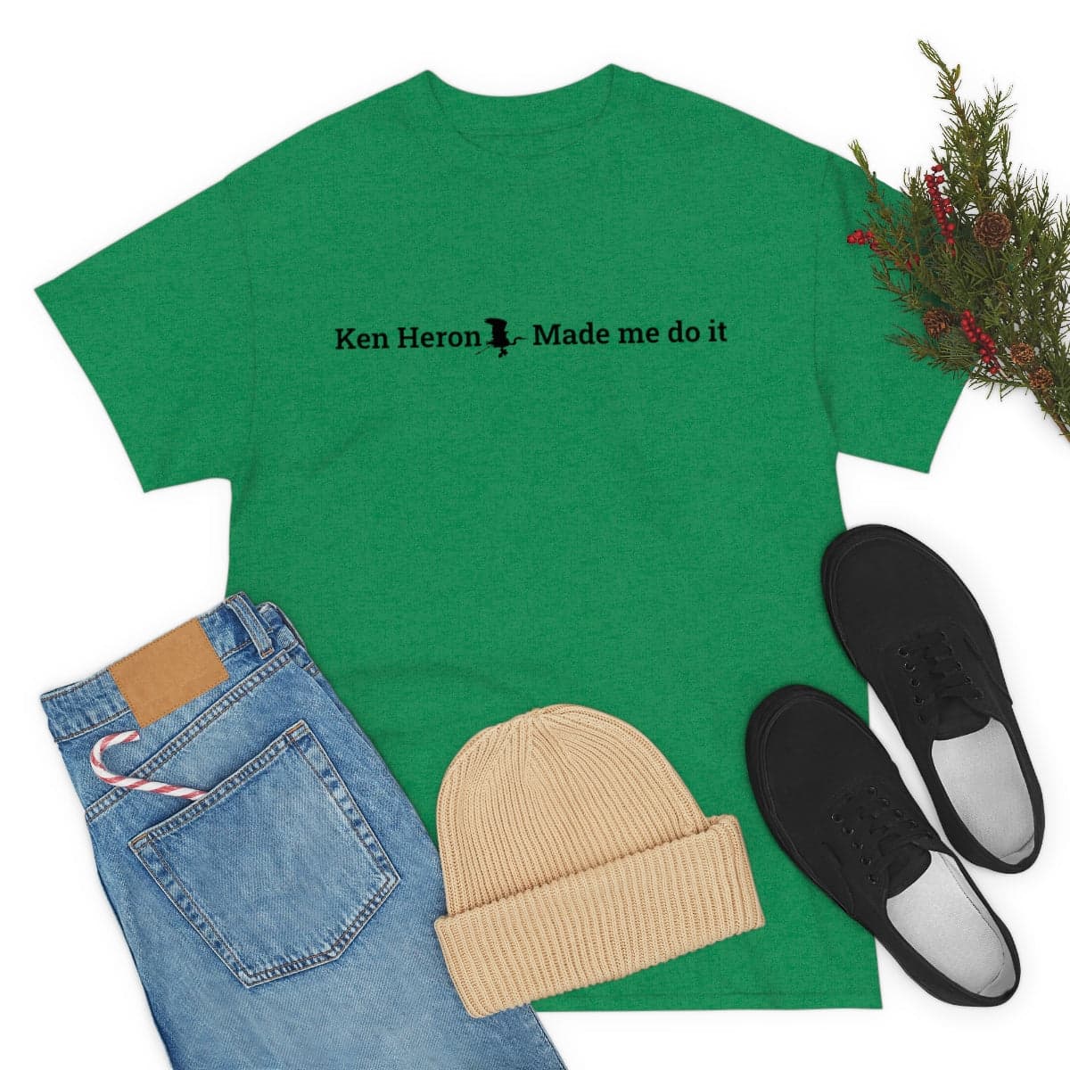 Ken Heron Made Me Do It! T-Shirt - Black Logo for fpv drones 245