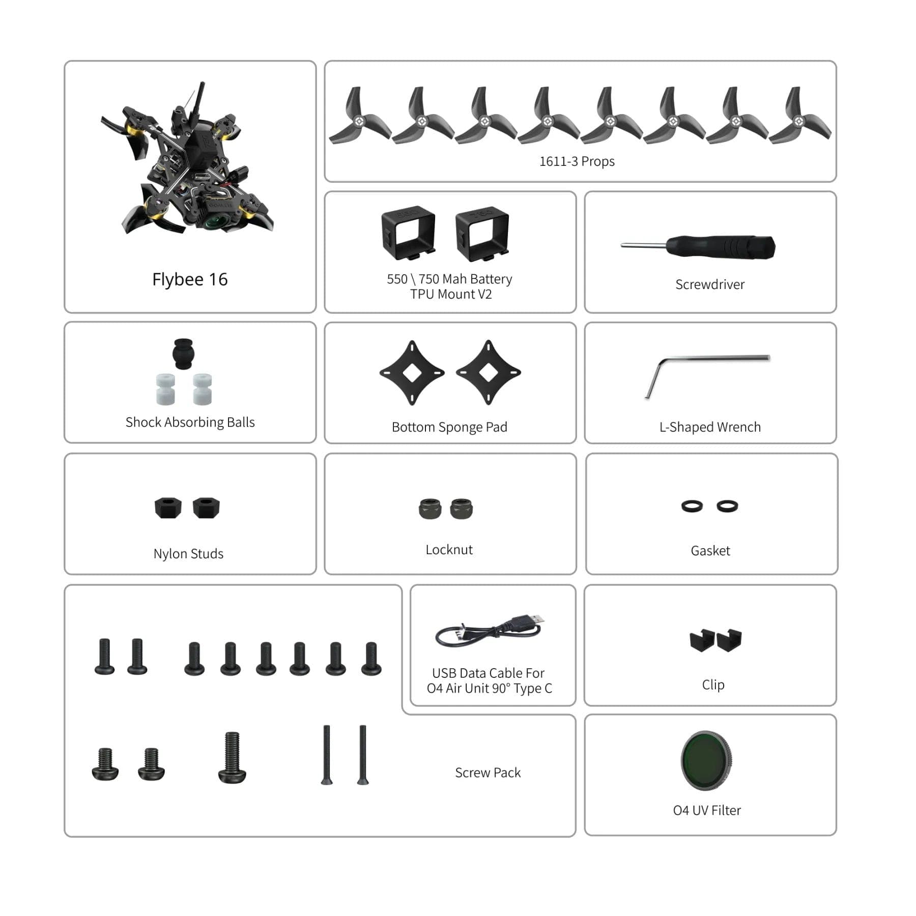 Flywoo Firefly16 2S O4 Ultralight Tiny Drone ELRS 2S for fpv drones 6