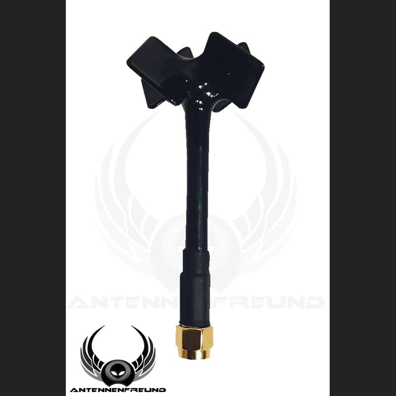 Antennenfreund Double Quad RX Black Edition LHCP RP-SMA male DJI HD System for fpv drones