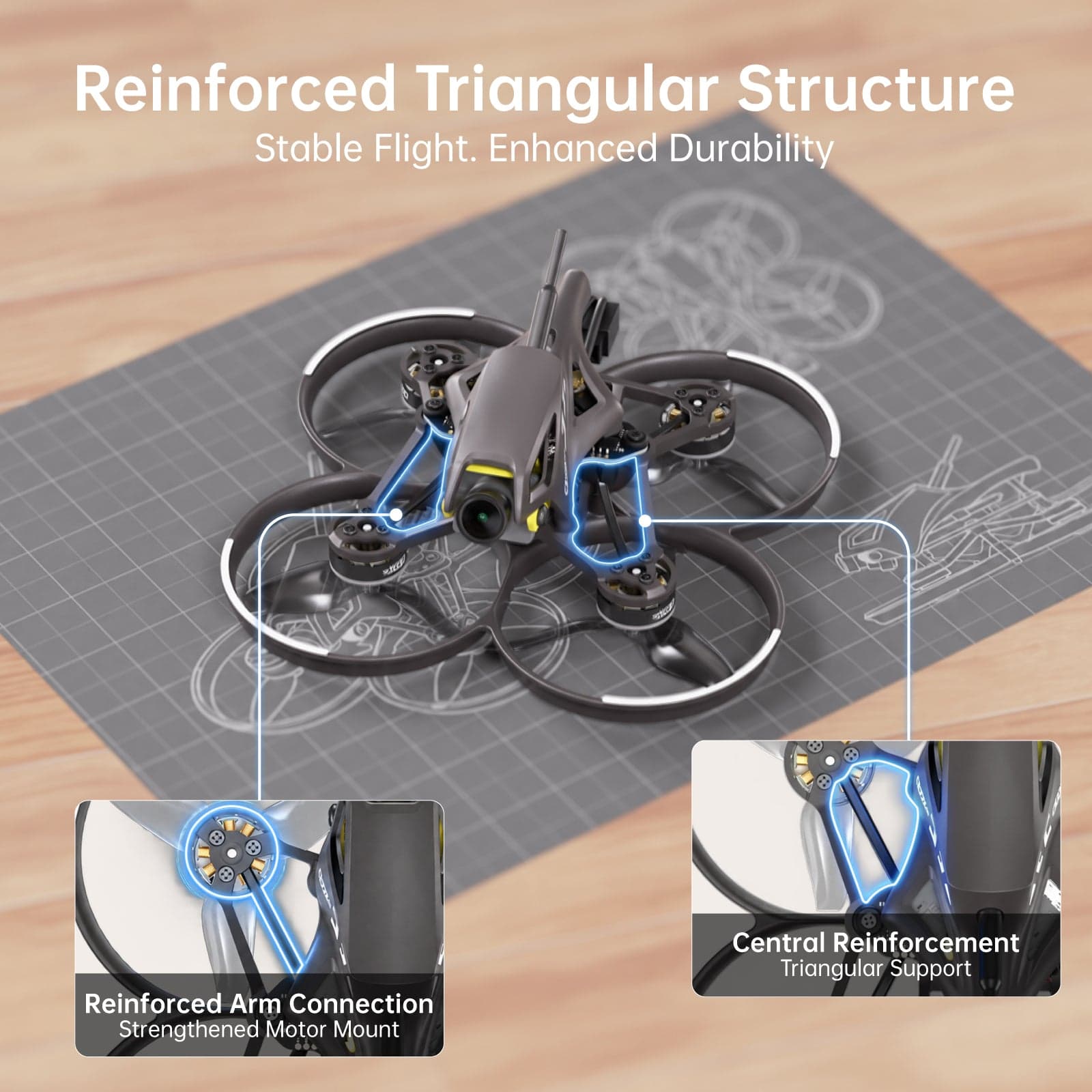 CaddxFPV Curve Micro P18 HD Tiny Whoop FPV Drone for fpv drones 5