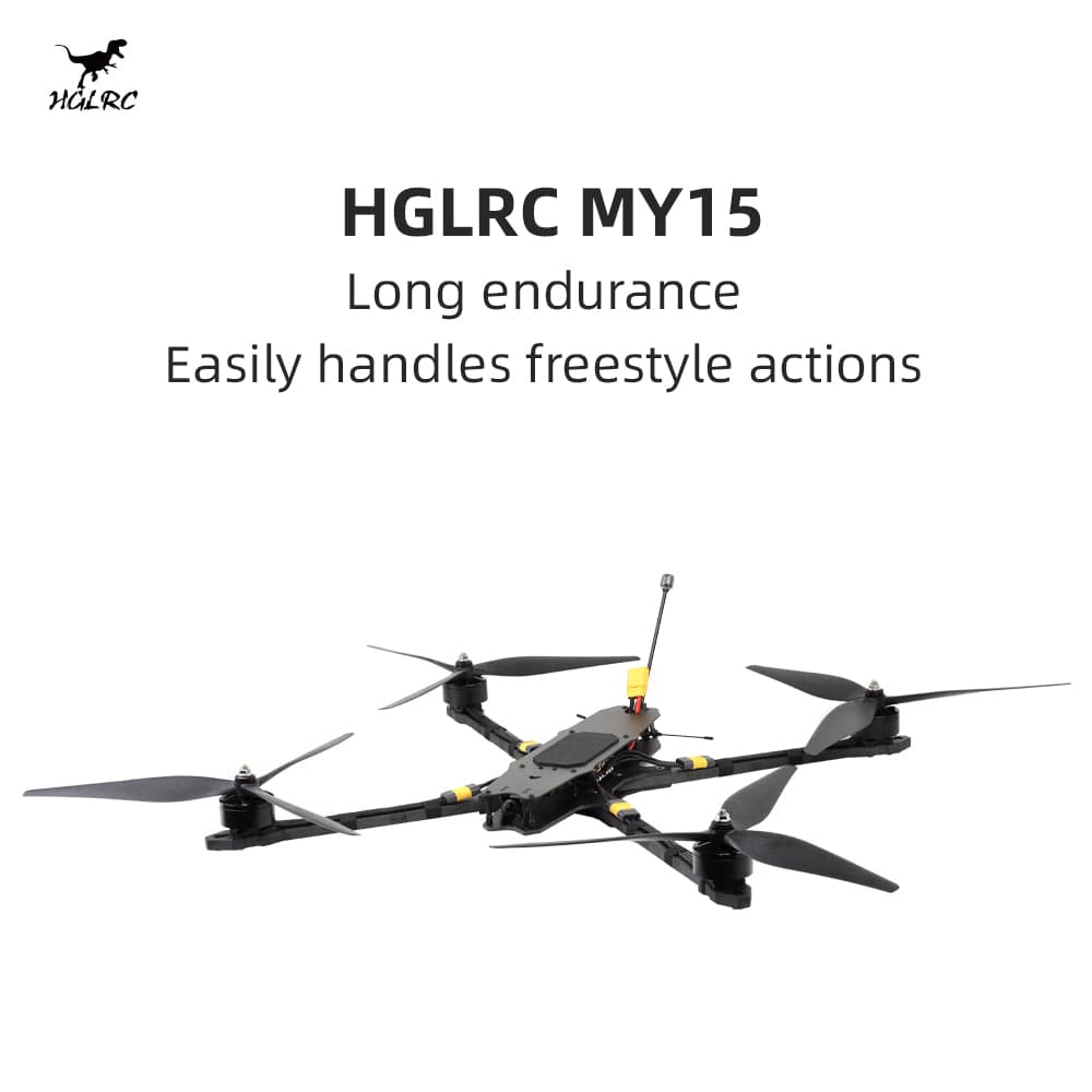 HGLRC MY15 4215 400KV Motor 2.5W VTX ELRS 915MHz Long-Range FPV Drone