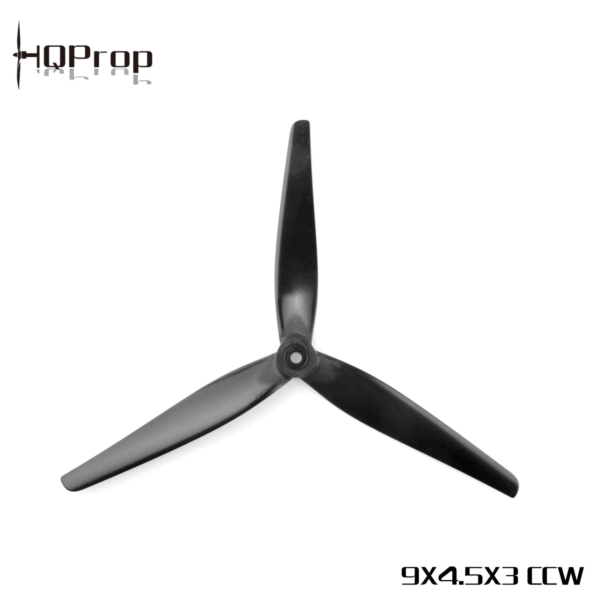 HQ MacroQuad Prop 9X4.5X3 (1 CW or 1CCW) Black-Carbon Reinforced Nylon for fpv drones 1