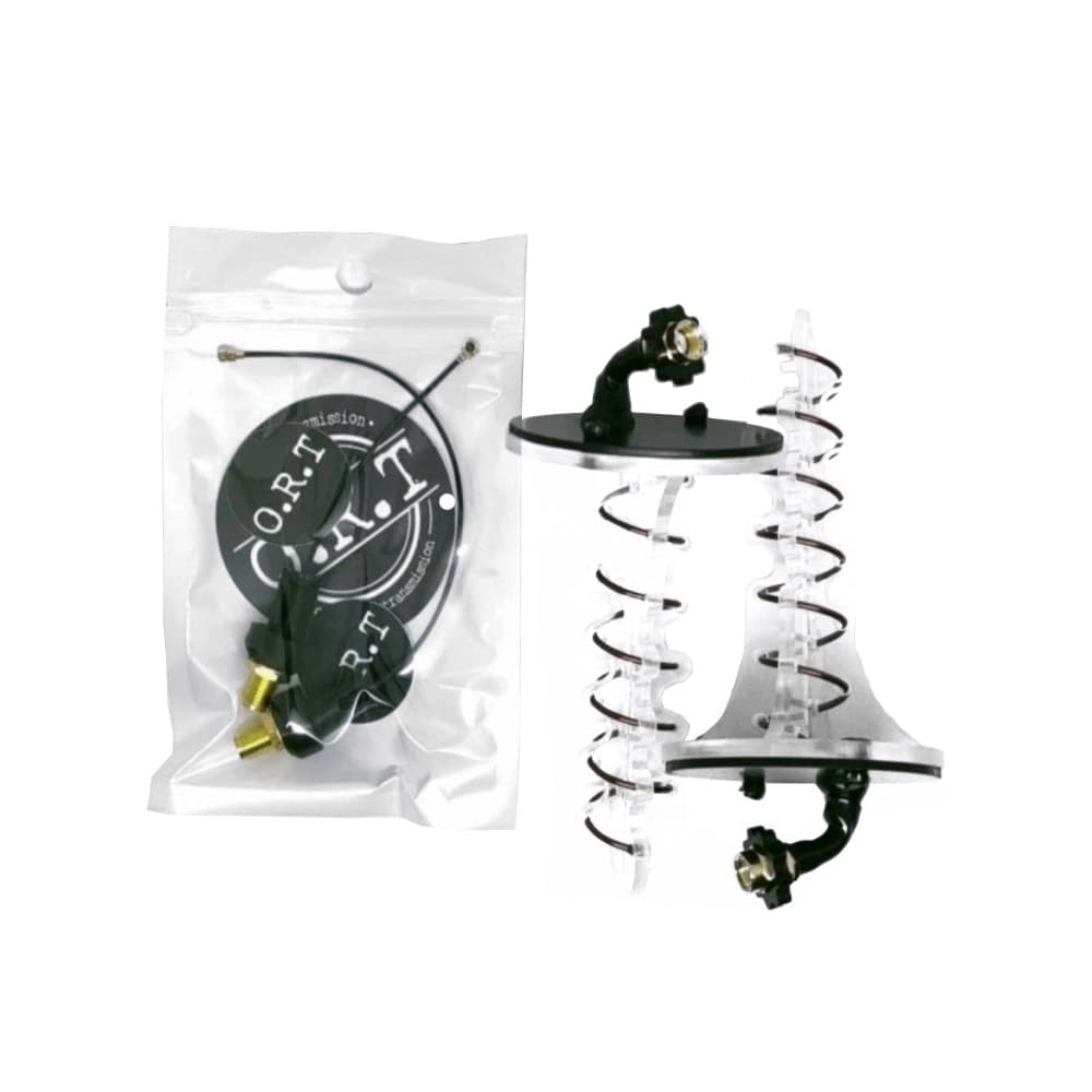 ORT Helical 6-Turn 5.8GHz Antenna w/ 2 pigtails for DJI Integra Goggles - LHCP - 3 for fpv drones 1