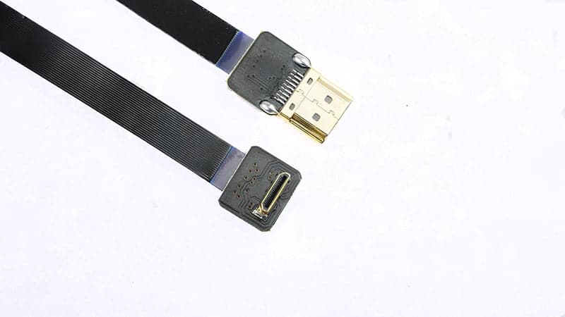 Super Soft Shielded HDMI to Mini HDMI Conversion Cable - Black, 30CM for fpv drones